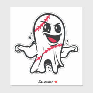 PLAYFUL GHOST HALLOWEEN BASEBALL