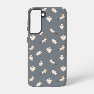 Playful Ghosts Halloween Pattern Samsung Galaxy Case