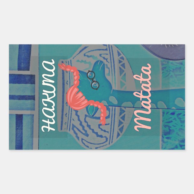 Playful Giraffe Art: An African Delight Sticker (Front)