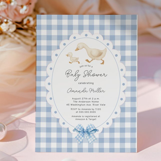 Playful Goose Baby Shower Invitation (Creator Uploaded)