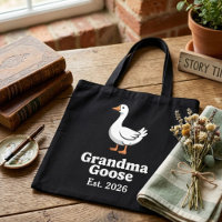 Playful Grandma Goose Est Year Cute Goose Caracter