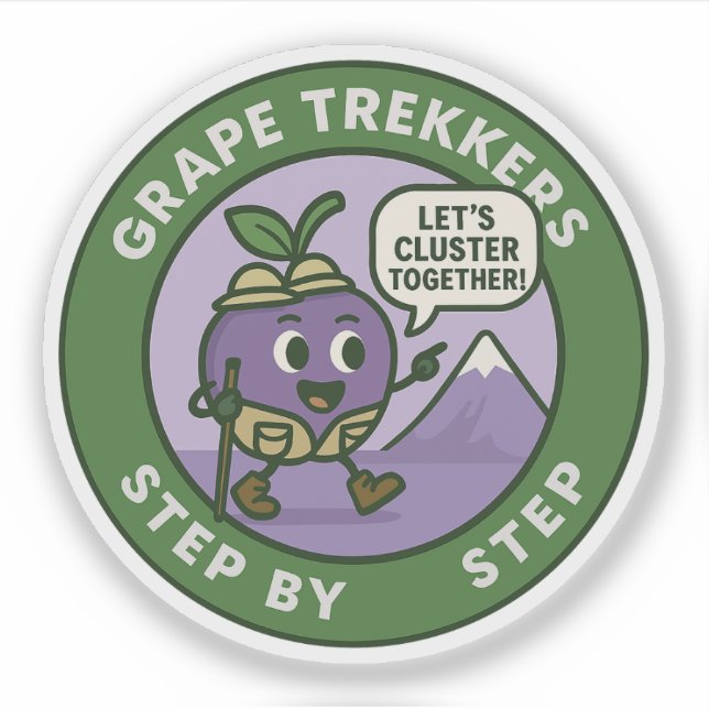 Playful Grape Hiker Trail Friendship (Front)
