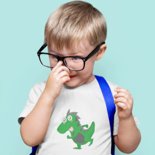 Playful Green Dino  Toddler T-shirt
