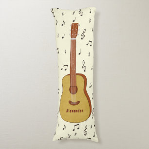 Playful Guitarist Music Lover Design Body Pillow