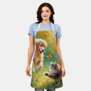 Playful guys apron