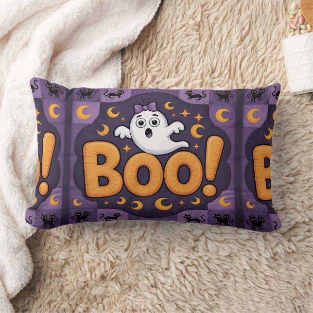 Playful Halloween Quilt, Throw Pillow  (Blanket)