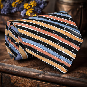 Playful Halloween Striped Tie