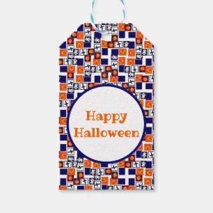 playful Halloween-themed pattern  Gift Tags