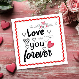 Playful Hand Drawing Valentine Card for Husband