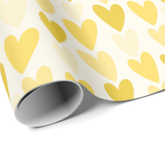 Playful Hand-Drawn Heart Pattern Wrapping Paper
