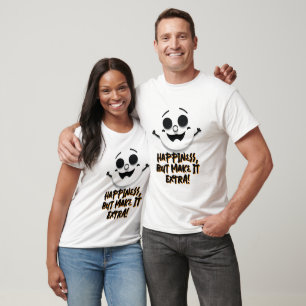 Playful Happy Face Cartoon T-Shirt