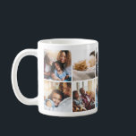 Playful Happy Family Photo Collage Mug<br><div class="desc">The kids, the pets, the guitar... it can be difficult to get everything onto your favourite family mug. However, this 10 photo collage mug could be the answer to all your prayers—it's perfect for making sure you don't leave anybody out. Indeed, the gridded design pattern gives your photo collection a...</div>