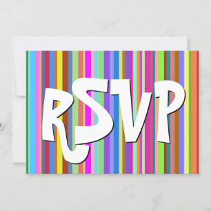 Playful, Happy "RSVP" Card