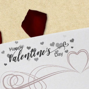 Playful Happy Valentines Day Cute Hearts Self-inking Stamp