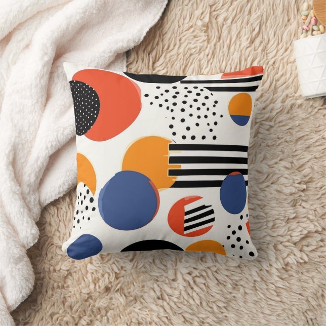 Playful Harmony Throw Pillow (Blanket)
