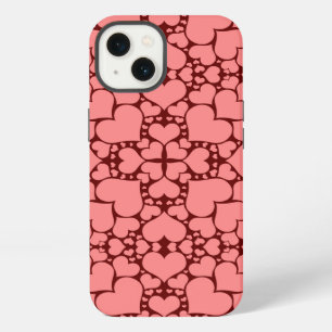 "Playful Hearts - Pink & Red" iPad Air Case