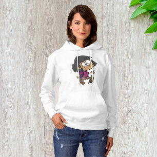 Playful Hiking Girl Nature Explorer Hoodie