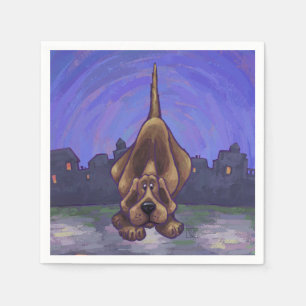 Playful Hound Dog Gifts & Accessories Napkin