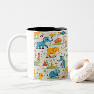 🦁🐘 Playful Kids Animal Cup Designs 🐵🐻