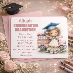 Playful Kids Graduation Invitation