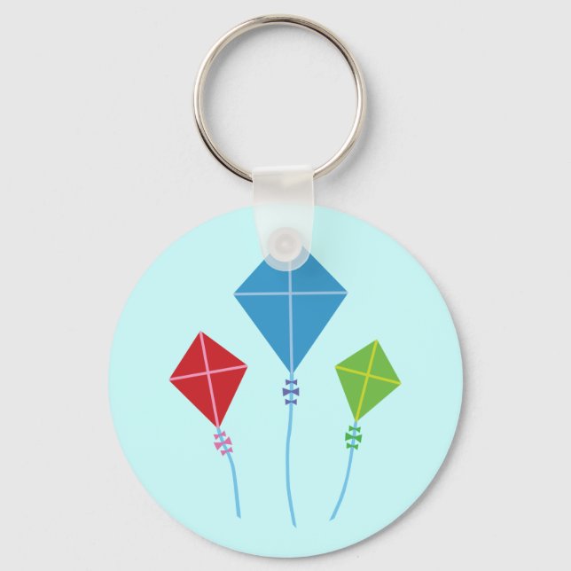 Playful Kites Keychain (Front)
