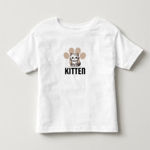Playful Kitten Graphic Toddler Tee