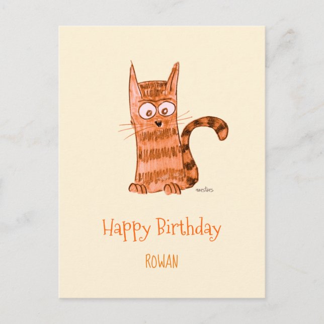 Playful kitten postcard (Front)