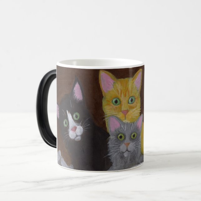 Playful Kittens Magic Mug (Front Left)