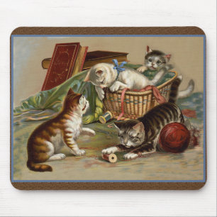 Playful Kittens Mousepad