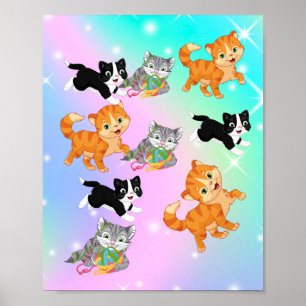 playful kitten's poster
