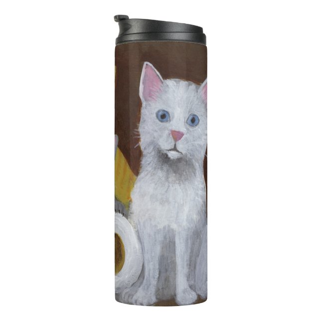 Playful Kittens Thermal Tumbler (Rotated Right)