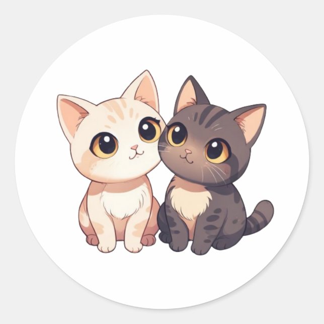 Playful Kitty Sticker (Front)