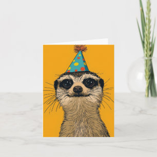 Playful Meerkat Birthday Card