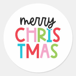 Playful Merry Christmas Stickers