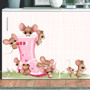 Playful Mice Decoupage Tissue Paper