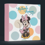 Playful Minnie Mouse Polka Dot Daydream Binder<br><div class="desc">Sweet, stylish, and full of cheerful charm, this delightful artwork features Minnie Mouse in a playful pose set against a colorful polka dot background. With soft pastel tones, expressive linework, and a fun handwritten-style accent, this design captures Minnie’s lovable personality and timeless Disney flair. Perfect for customizable Zazzle products like...</div>