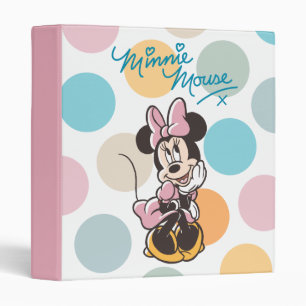 Playful Minnie Mouse Polka Dot Daydream Binder