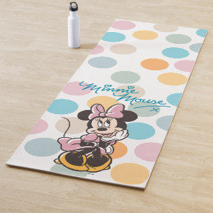 Playful Minnie Mouse Polka Dot Daydream Yoga Mat