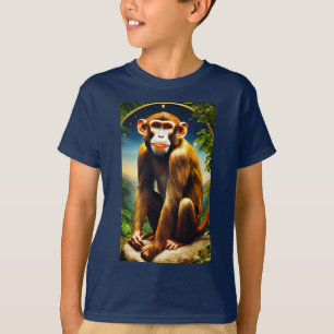 " Playful Monkey" kid's Designed T-Shirt