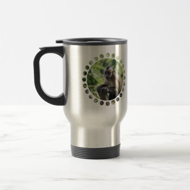 Playful Monkey Travel Mug (Left)