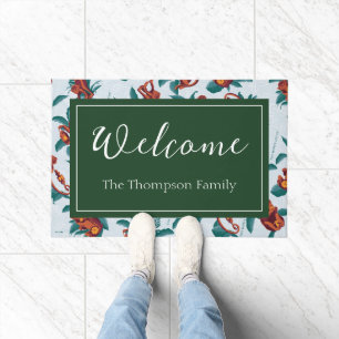 Playful Monkeys Pattern of The White Lotus Doormat