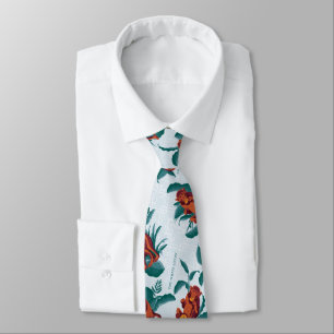 Playful Monkeys Pattern of The White Lotus Tie