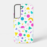 Playful Neon Memphis Geometric Retro Pattern