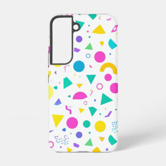 Playful Neon Memphis Geometric Retro Pattern Samsung Galaxy Case