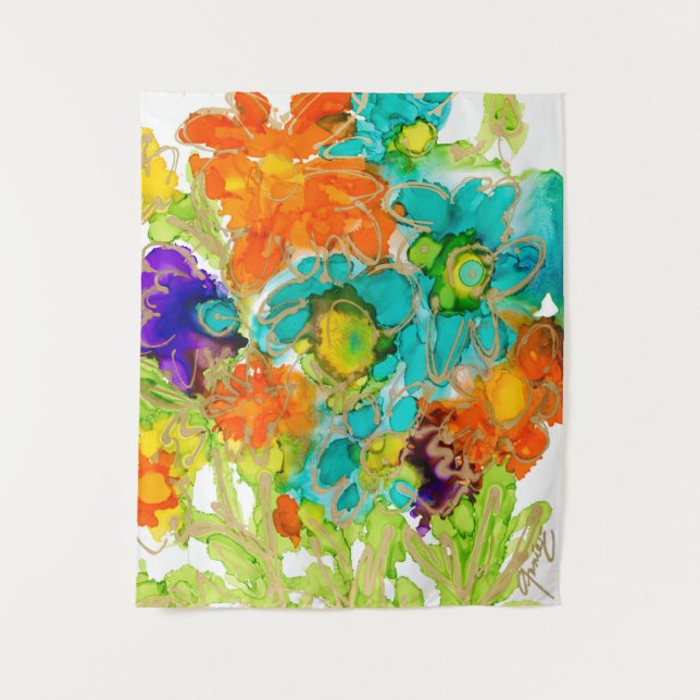 Playful One Tapestry by Anne Pryor (Front)