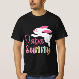Playful   Papa Bunny Easter Design T-Shirt