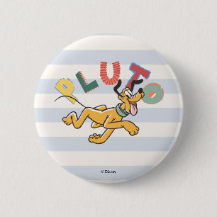 Playful Pastel Pluto 2 Inch Round Button
