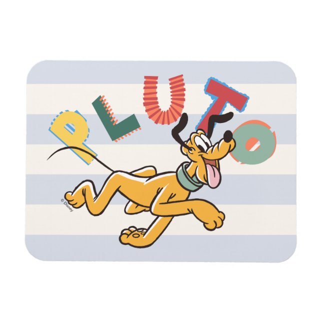 Playful Pastel Pluto Magnet (Horizontal)