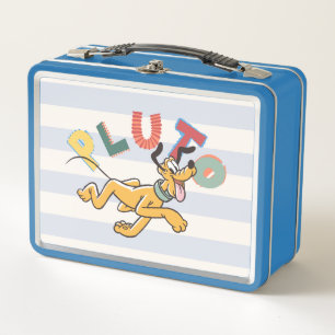 Playful Pastel Pluto Metal Lunch Box