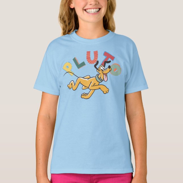 Playful Pastel Pluto T-Shirt (Front)